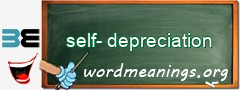 WordMeaning blackboard for self-depreciation